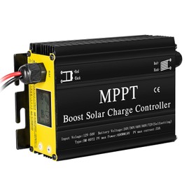 Jadeshay MPPT Boost Solar Charge Controller, Solar Charge Controller MPPT Boost Solar Charge Controller 400W 24V 36V 48V 60V 72V Voltage Regulator for Electric Vehicles