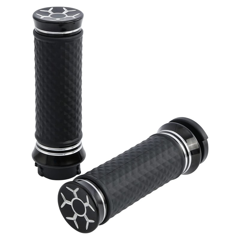 TCT-MOTORPARTS 1" Handlebar Hand Grip Fits for Harley Touring Street