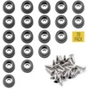 1/2" Small Hard Rubber Bumper Feet with Stainless Washer and