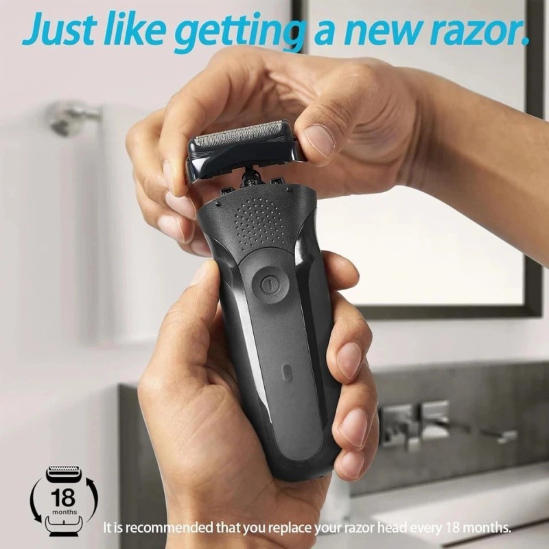 VIDSA Braun Series 3 Replacement Shaver Head 2-Pack Compatible S3