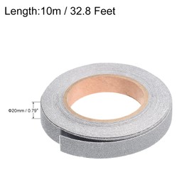 PATIKIL 0.8 Inch x 32.8 Feet Anti Slip Grip Tape, Non-Slip Traction Tape Waterproof Frosted for Stairs Outdoor Indoor, Grey