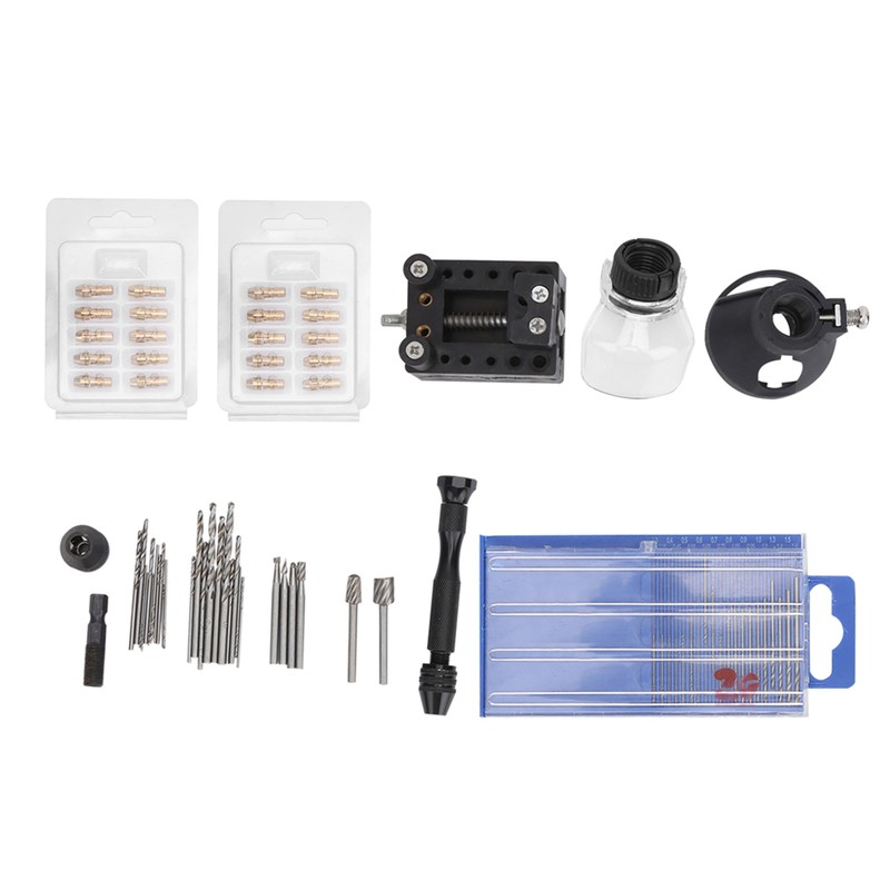 72Pcs Mini Electric Drill Accessories Chuck Engraving Cutter Positioner Drilling