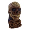 Máscara De Calavera Azteca Cráneo México Halloween Ghoulish Café