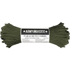 Army Universe Olive Drab Nylon Paracord 550 lbs Type III 7 Strand USA Made Utility Cord Rope 100 Feet