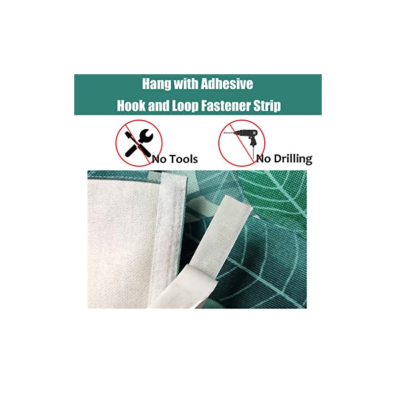 SK Studio Short Curtains for Kitchen, Privacy Cabinet Curtain Dust-Proof