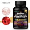 NAD + nutritional supplement - Contains resveratrol, berberine, quercetin - Cell health, well-being, aging, vitamin K2, vitamin D3 one-stop solution, 2 units, 120 servings / NAD+영양보충제 - 레스베라트롤 베르베린 케르세틴 함유 - 셀건강 웰빙노화 비타민K2 비타민D3 원스톱 솔루션, 2개, 120회분