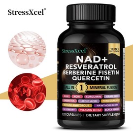 NAD + nutritional supplement - Contains resveratrol, berberine, quercetin - Cell health, well-being, aging, vitamin K2, vitamin D3 one-stop solution, 2 units, 120 servings / NAD+영양보충제 - 레스베라트롤 베르베린 케르세틴 함유 - 셀건강 웰빙노화 비타민K2 비타민D3 원스톱 솔루션, 2개, 120회분