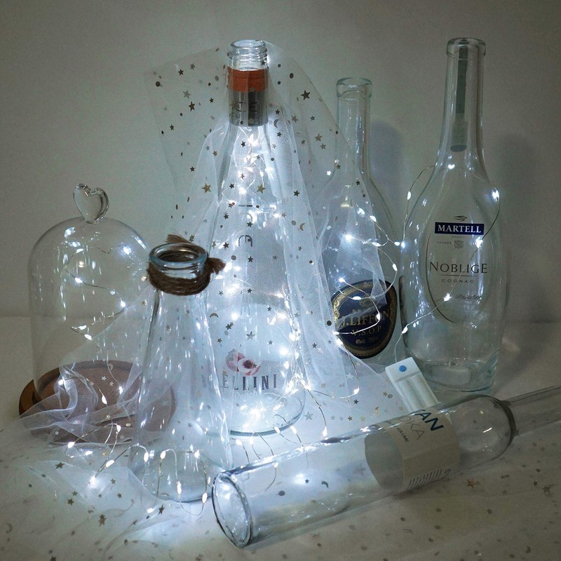 Cynzia 8 Pack 60 LED Fairy Lights with Timer, 7