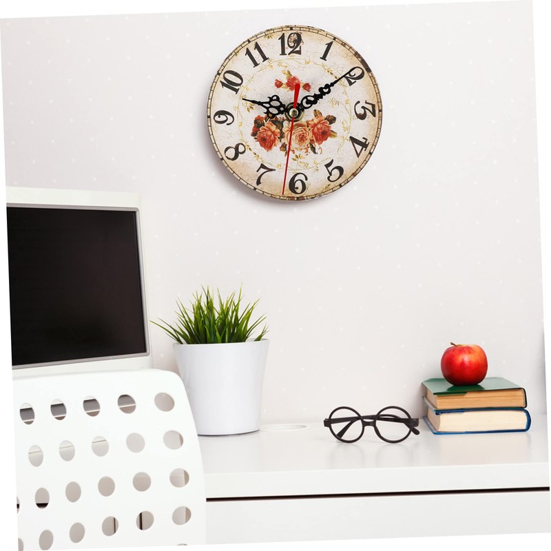 Levemolo Boho Wall Clock Silent Desk Clock Artwork Accessory Perfect