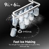 EUHOMY Ice Maker Countertop, 9 Cubes Ready in 6 Mins,