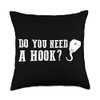 Do you need a hook Throw Pillow