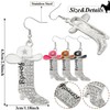 Rhinestone Western Boots Independence Earring Cowgirl Cowboy Enamel Hat Bohemian