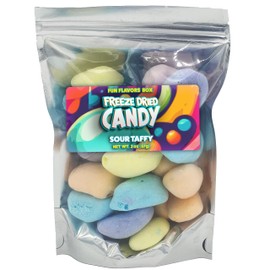 Freeze Dried Candy Sour Saltwater Taffy Variety Pack - Crunch Candy Treats - Space Theme Party Favor Gift Idea, 2 oz