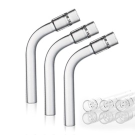 starfa lab Glass Tube Stem (110mm Curved), Steam Chemistry Air Drying Tubes, Aroma Stems (3 PCS)