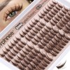 Brown Eyelash Clusters Manga Lash Clusters Spiky Cluster Eyelash Extensions