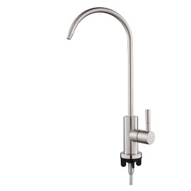 KEOKBON SUS304 Stainless Steel Drinking Water Tap, 100% Lead-Free Reverse Osmosis Tap, Suitable Kitchen Mixer for Most Reverse Osmosis Devices or Water Filter Systems, No Hot-Cold Water Mixer