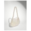 MakeMeChic Women's Pearl Bag No Closure Top Handle Evening Party