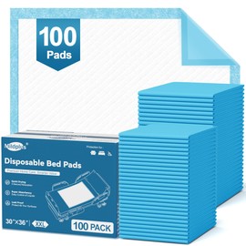 MILDPLUS 100 Count Disposable Bed Pads 30''X36'', Super Absorbent Underpads