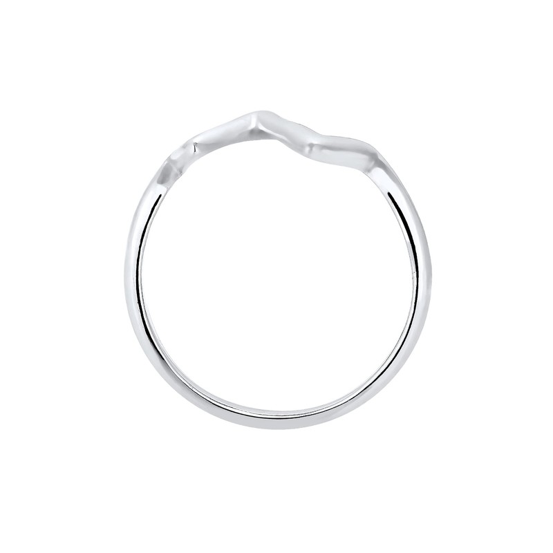 Elli Women's 925 Sterling Silver Zig Zag Ring, Size M