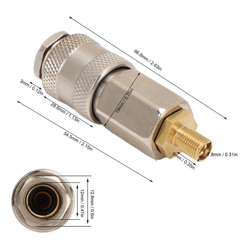 Air Inflator Adapter, 2 Pack Portable Air Compressor Adapters Heavy