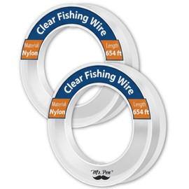 Mr. Pen- Fishing Line Clear String for Hanging, 218 Yard, 2 Pack, Nylon String, Clear Fishing Line for Hanging Decorations