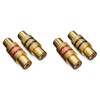 deleyCON 4 x RCA Coupler Set 2 x Black 2