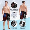 FT FENTENG Mens Swim Trunks Swimsuits, American USA Flag Board