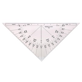 Weems & Plath Marine Navigation Protractor Triangle with Black Markings