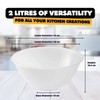 Homeshopa Plastic Mixing Bowl, 2 Litre 6 Pk Reusable Kitchen