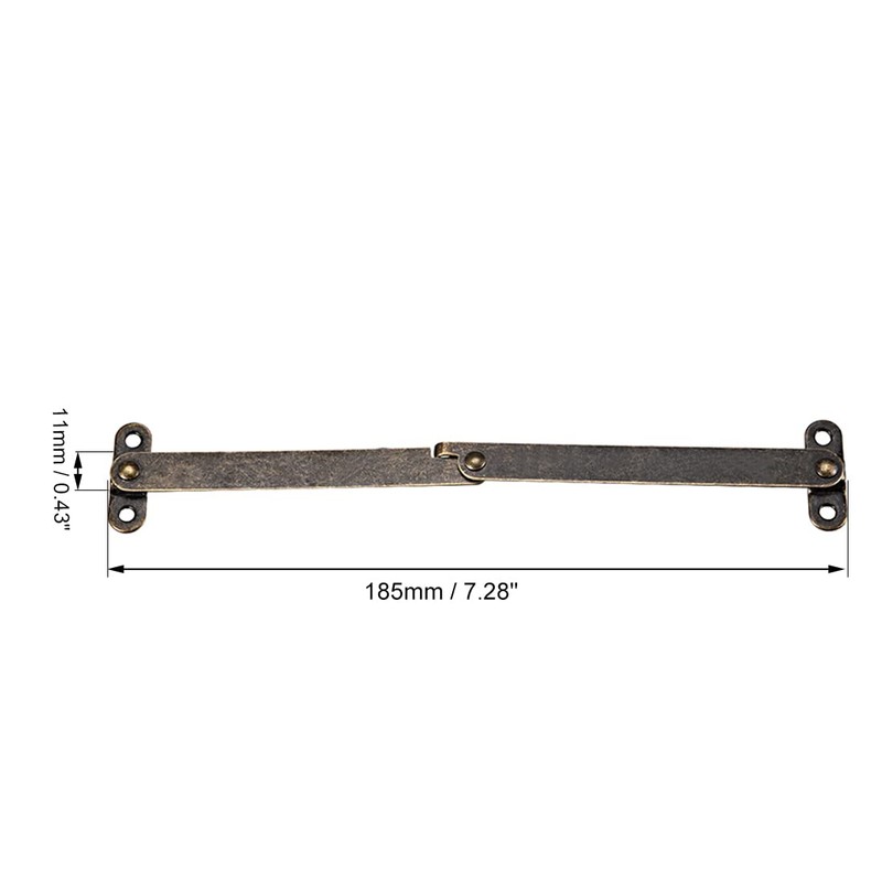 sourcing map Folding Support Hinge Furniture Decorative Box Lid Hinges