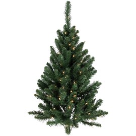 3' Pre-Lit Buffalo Fir Artificial Christmas Wall or Door Tree - Clear Dura Lights