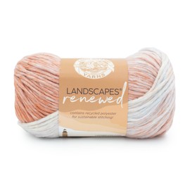 Lion Brand Yarn Landscapes Renewed, Recycled Multicolor Yarn for Knitting, Desert Spring, 1 Pack