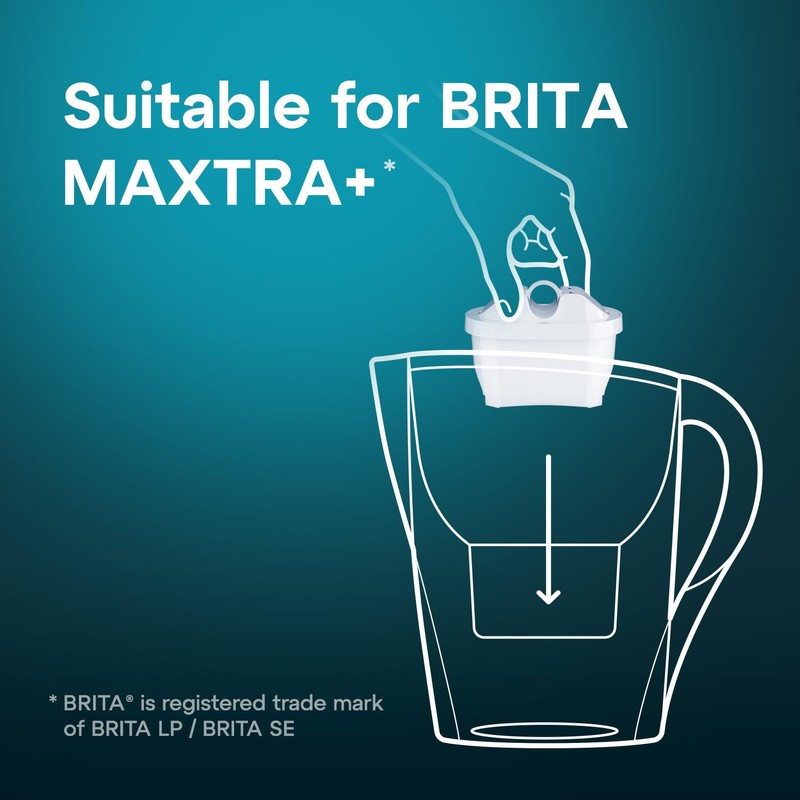 AQUAEFFECT MAX+ Water Filters 3 Pack - Compatible with BRITA