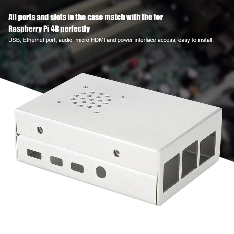 For Raspberry Pi 4B High Quality Protective Aluminum Alloy Metal