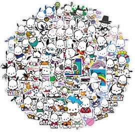 100pcs Cute Pochacco Stickers for Kids Teens,Funny Cartoon Dog Vinyl Waterproof Sticker for Water Bottles Skateboard Bottles Hydro Laptop