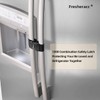 Fridge Freezer Refrigerator Cabinet Lock Latch, (2 Packs) Adjustable French