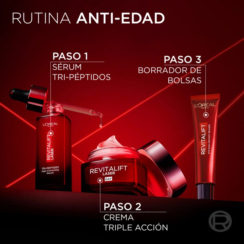 Oreal Paris Revitalift Laser Crema Ojos Borrador Bolsas Instantaneo Reduce