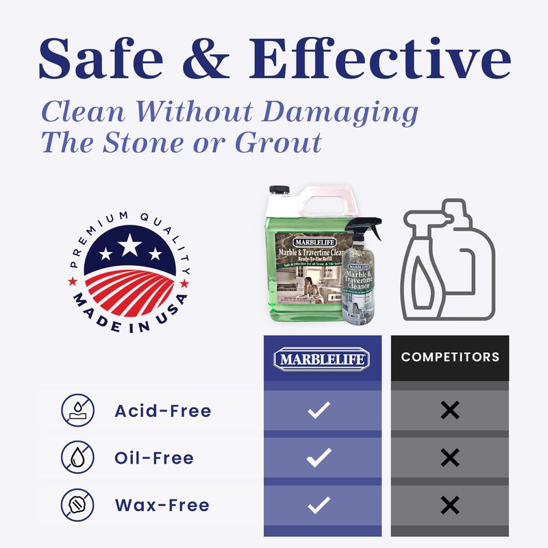Marblelife InterCare Marble and Travertine Cleaner, Natural Stone & Terrazzo