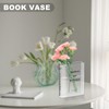 Book Vase, Book Vase, Clear Acrylic Book Vase, Tulip Vase,