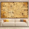 BLMHTWO 185×110cm Pirate Treasure Map Backdrop, Western Treasure Island Route