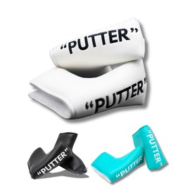 Pirona Golf Putter Cover, Made with Premium PU Leather, Compatible with Pin & Mallet Shapes (Up to 2.0 inches (5 cm), Water Resistant, Simple Design & Visibility, Various Colors Available (White, Pin