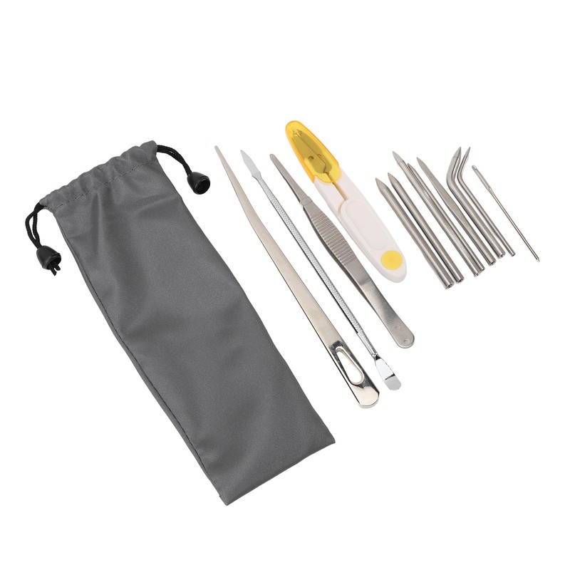 12Pcs Stainless Steel Paracord Stitching Set Paracord Needle with Storage