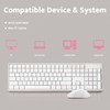 darkFlash Wireless Mechanical Keyboard and Mouse for Office, 106 Keys