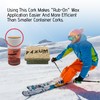 ZUWMax Ski/Snowboard Natural Polishing Cork, Eco-Friendly, Buffs Wax, Boosts Speed