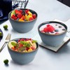 Peohud 6 Pack Small Dessert Bowls, 8 Ounce Bouillon Cups,