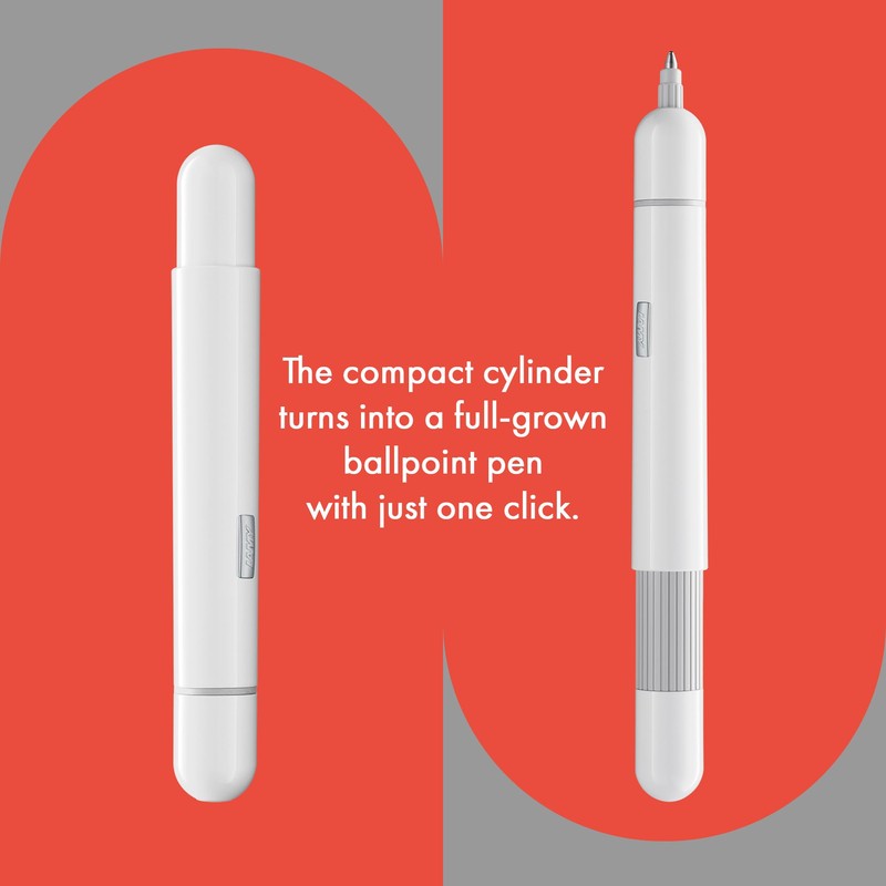 Lamy pico white ballpoint pen - Innovative pocket pen -