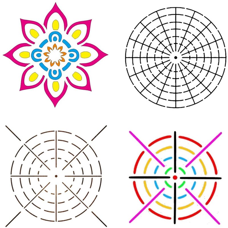 Mandala Dotting Tools for Painting Rocks Mandala Painting Dotting Stencil