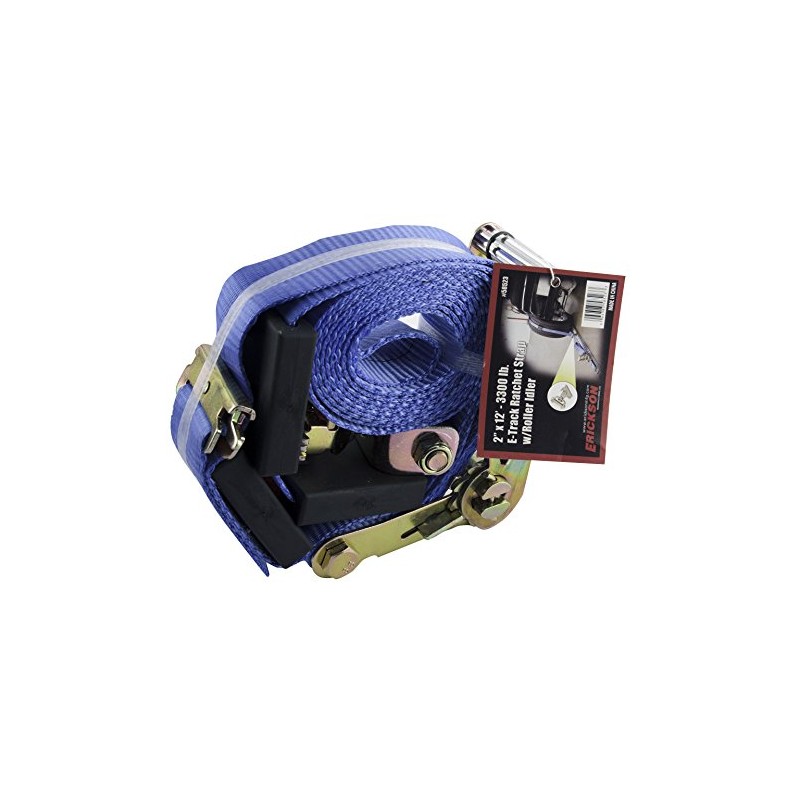 Erickson 58523 E-Track Ratchet Strap (with Roller Idler, 2" Wide