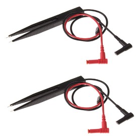 GOSONO 2pcs/lot SMD Inductor Test Clip Probe Tweezers for Resistor Multimeter Capacitor Meter Clip probe