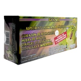 Godvit Alcachofa Hinojo Ampolletas Líquido Suplemento Vida